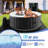 Costway Round Spa Pool Inflatable Hot Tub With 110 Air Jets Electric Heater Pump-99445456