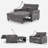 Convertible sofa with USB Ports and cupholdes-1713645255