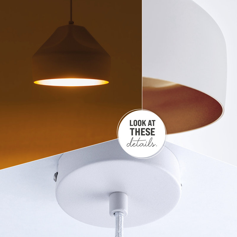 Pollard 1 - Light Single Pendant, White/Gold