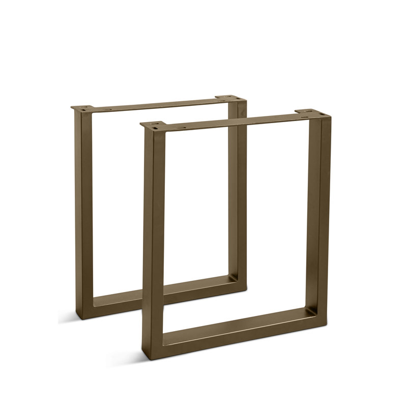 U Dining 28.5" Rectangular Table Base, Brass