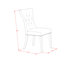 Ensemble de table de salle à manger 5 pièces comprenant une table de salle à manger ronde avec piédestal et 4 chaises Parsons en tissu de lin, blanc lin-1242155363-1242155364-1242155362