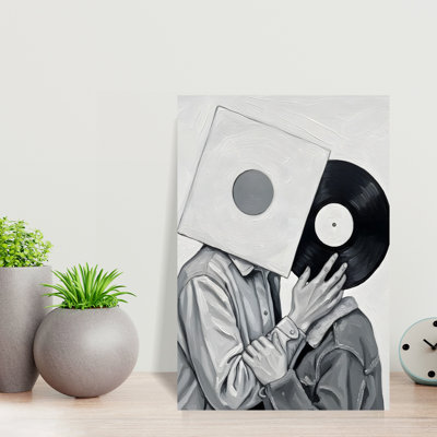 Art contemporain mural audacieux en vinyle