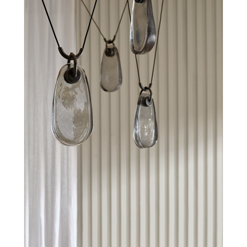 Melt 5 - Light LED Chandelier, Matte Black