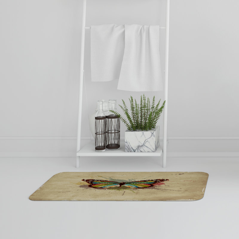 Heine Non-Slip Bath Rug, Butterfly