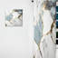 Abstrait géométrique en marbre doré et blanc abstrait I - rideau en velours moderne - obscurcissant - 1 panneau-107592986