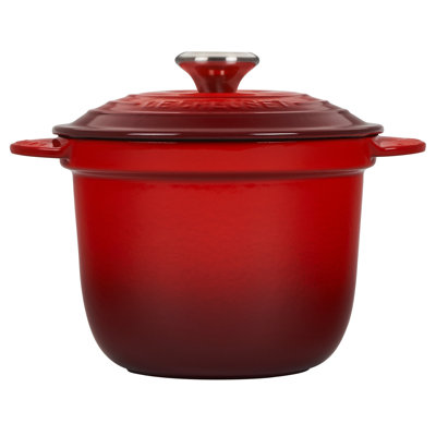 Le Creuset Enameled Cast Iron Rice Pot with Lid and Steamer Insert