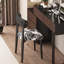 Chaise d'appoint à lattes noires (ensemble de 2)