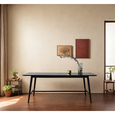 Ash Solid Wood Dining Table with Nice Design.
