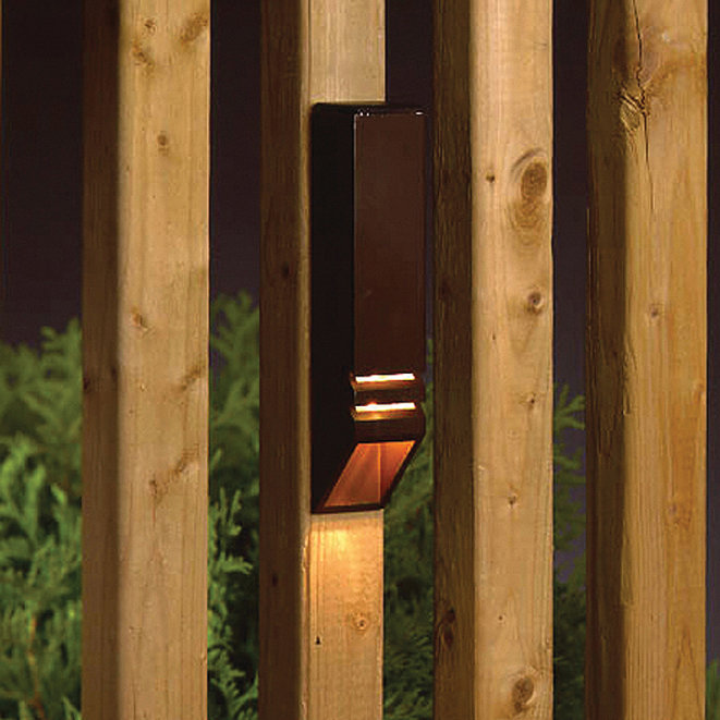 Chiho Low Voltage Deck Light, Architectural Bronze