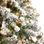 Sapin de Noël floqué avec lumières DEL-1822545245