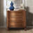 Elfine 28'' W Traditional Curves End Table with Charging Station and Solid Wood Legs and Metal Knob-100236607
