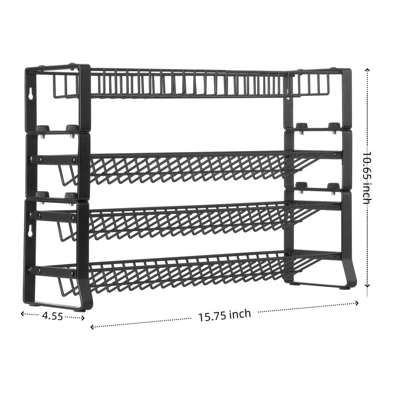 Le support à épices de comptoir / d'armoire de cuisine peut être placé sur le comptoir pour ranger diverses bouteilles et pots à épices de cuisine.