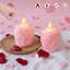 2 bougies sans flamme avec télécommande pour la Saint-Valentin-108808430