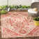 Glass Hooked Red/Cream Indoor/Outdoor Rug