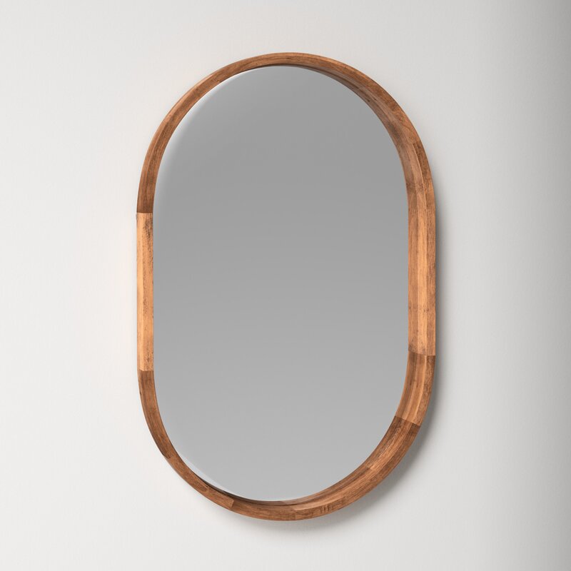 Roberts Oval Solid Wood Wall Mirror & Reviews | AllModern