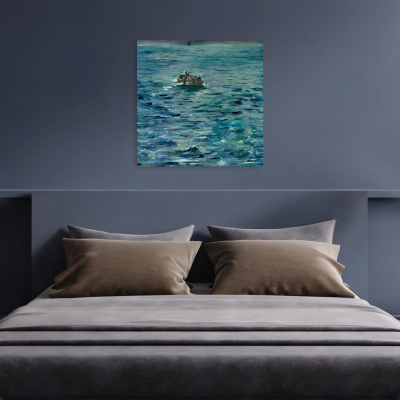 The Escape Of Henri De Rochefort 20 March 1874, 1880-81 Contemporary Ocean Wall Art Print, 91.44cm H x 91.44cm W