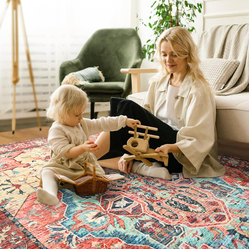Tapis de salon Straub Large Tranditional Rugs, Rectangle 4pi x 6 pi