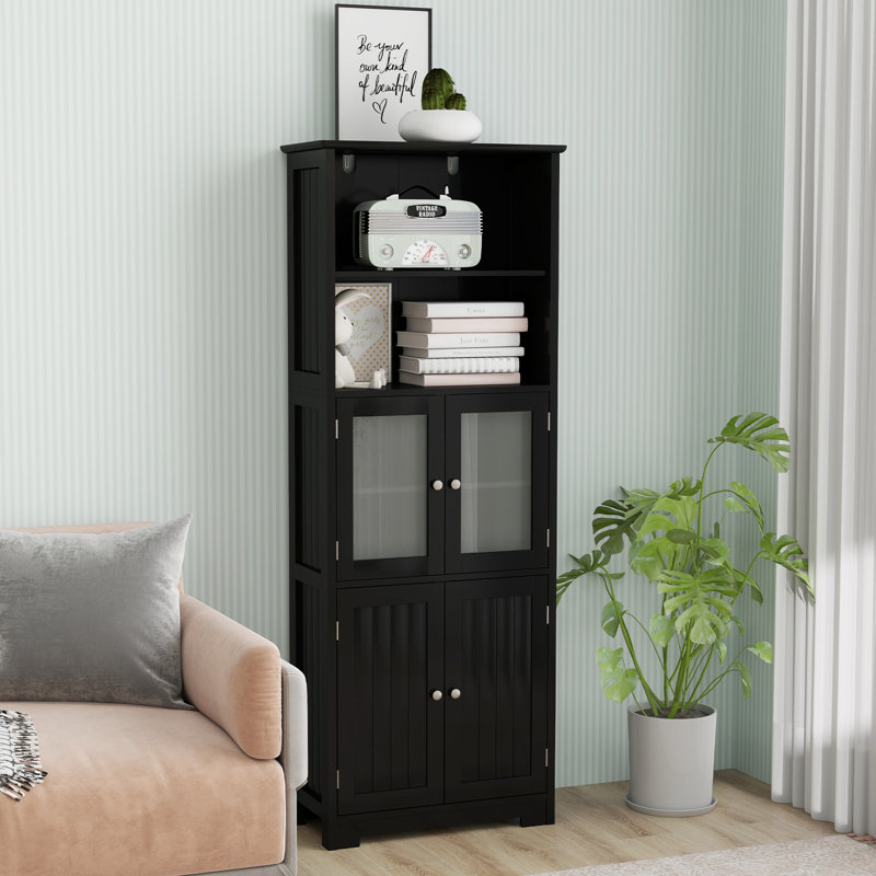 Armoire à linge Garceno, Noir