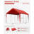 Carport Canopy Replacement Cover With Ball Bungees (Frame Is Not Included)-118023955-118023952
