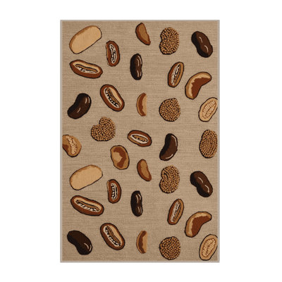 Washable Sea Beans Vegetables Area Rug