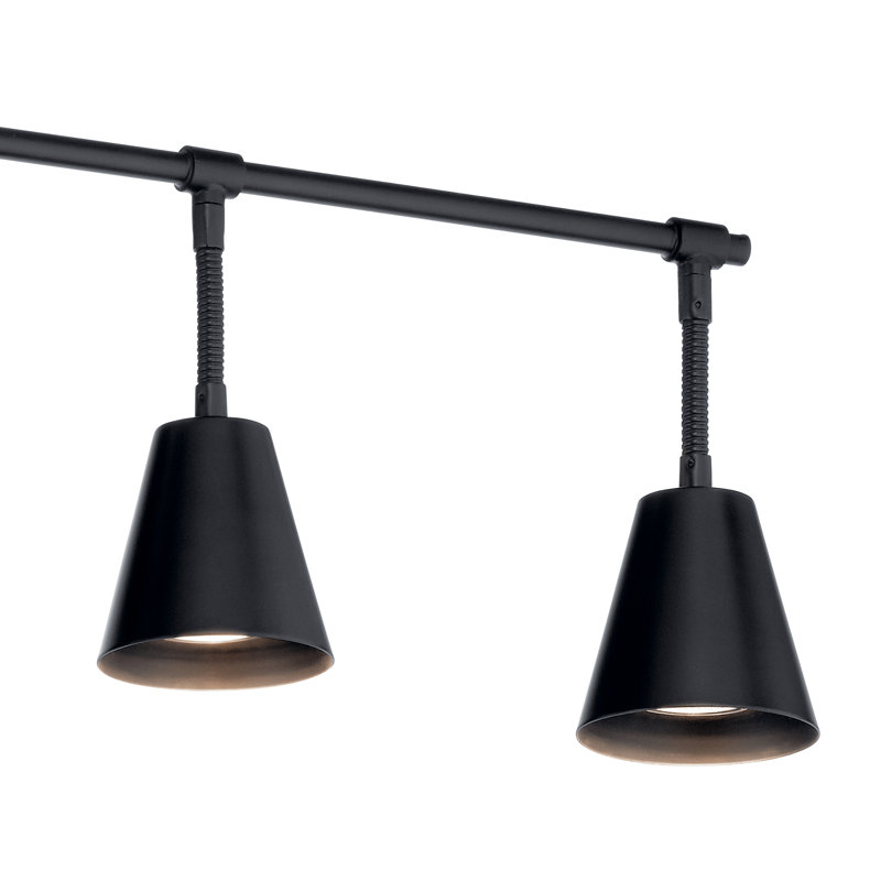 Rail d'éclairage Ruby-Grace 6Lt, Noir