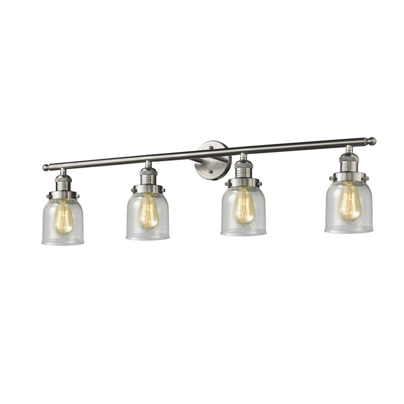 Reyhani 4 - Light Dimmable Vanity Light, Brushed Satin Nickel, Clear