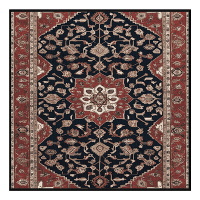 Tapis brun lavable à la machine