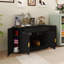 Buffet en bois avec armoire de rangement et tiroirs 55,10 pouces-368954875