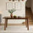 Solid Wood Dining Table with Tapered Legs, Rectangular Kitchen Table for Small Space Dining Room-1697988528