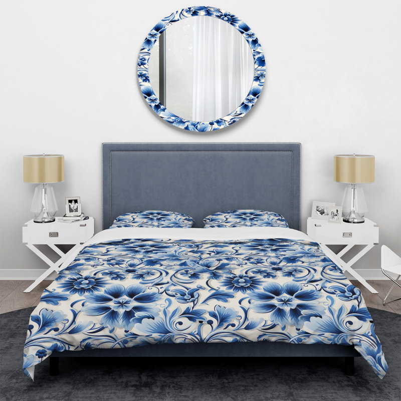 Ensemble de housse de couette Cobalt, Housse de couette simple + 1 taie décorative stan