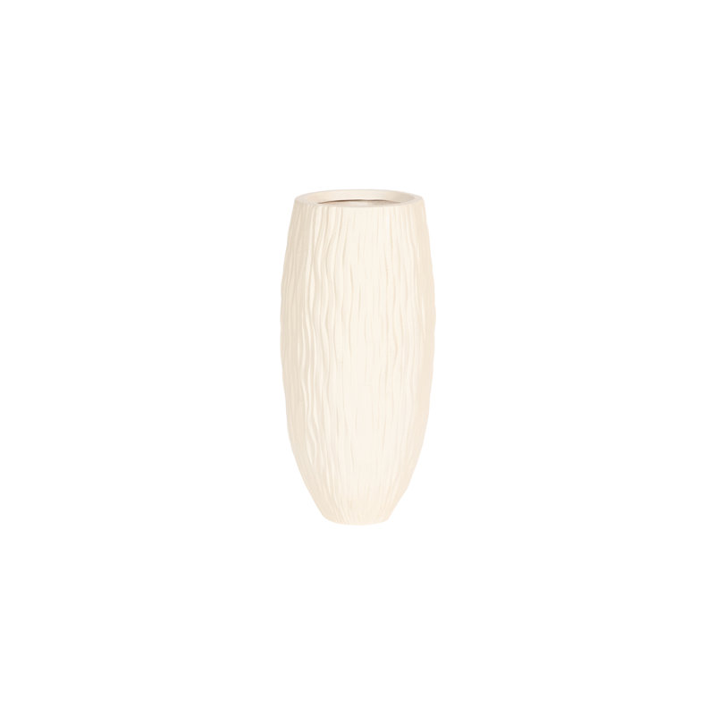 Pot de fleurs en résine Citrana, H 39 po x l 18 po x P 18 po, Blanc