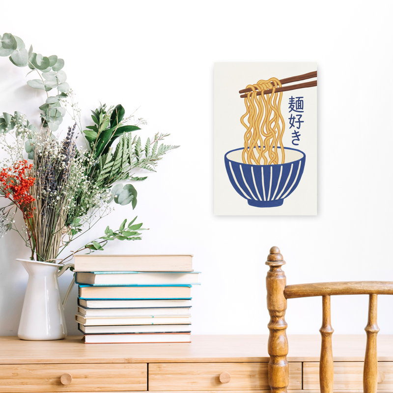 Art mural contemporain Delici Ramen Bowl, H 18 po x l 12 po