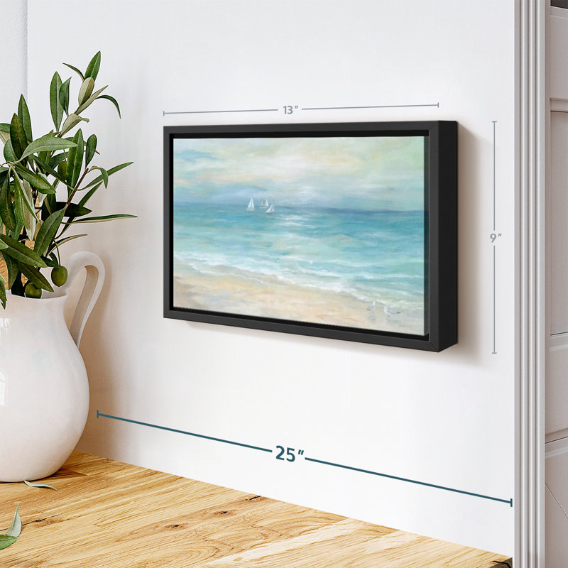Plage «Island Beach Landscape Reproduction sur toile», H 9 po x l 13 po
