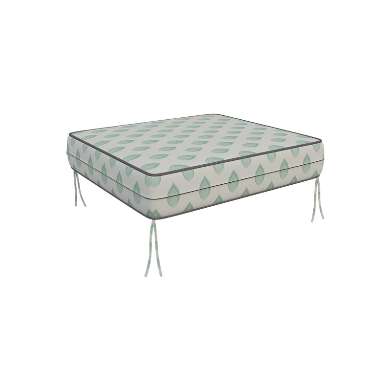 Outdoor Square Printed Cushion Cover, Decorative Cushion Sofa Cover With Piping, 5" H x 27" W x 27" D