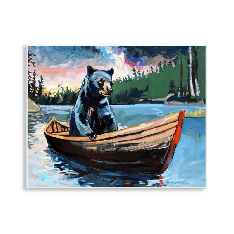  Art mural "Boating Black Bear" par Adam Swanson