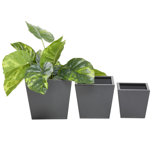 3 Piece Metal Indoor Outdoor Planter Set