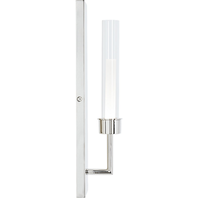 Linger 1 - Light LED Armed Sconce, Polished Nickel
