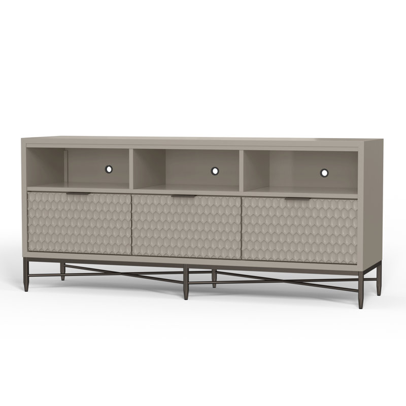 Capra Milo TV Console, Cement Gray