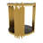 Modern Black Mirror End Table