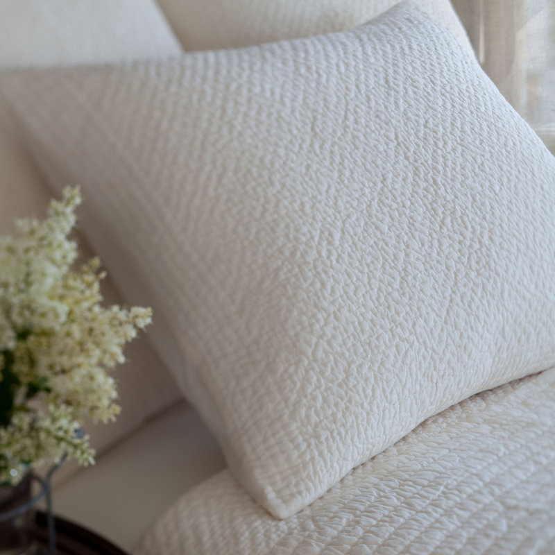 Grace Hand-Stitched Cotton Sham, Standard