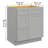 30 In. W X 21 In. D X 34.5 In. H In Shaker Plywood Ready To Assemble Floor Vanity Sink Base Kitchen Cabinet With Left Door-273398123