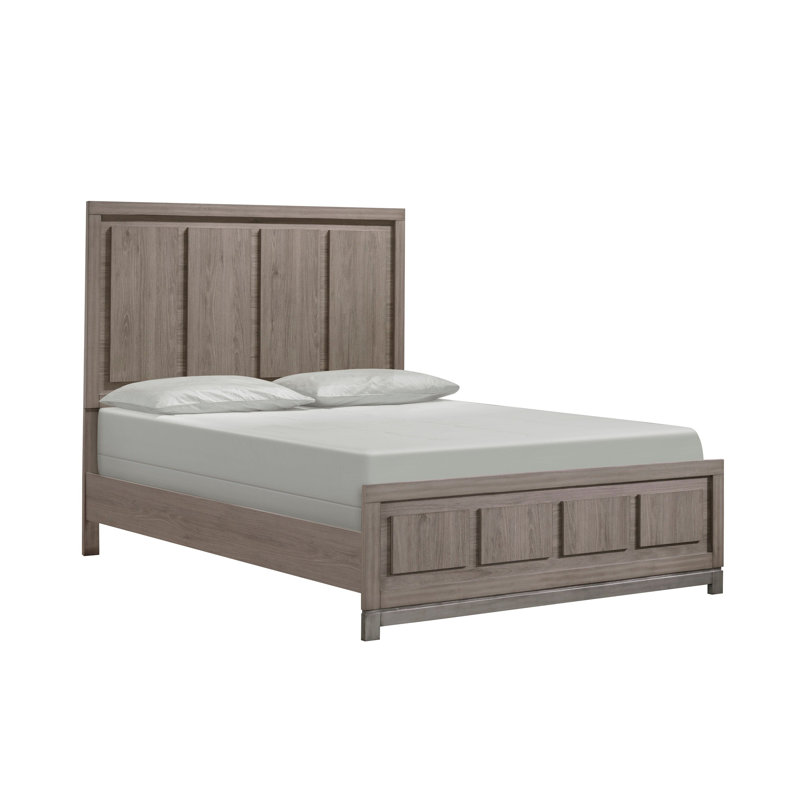 River Brown King Panel Bed