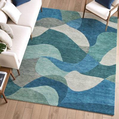 Premium Machine Washable Mayfield AMF2141 abstract Rug