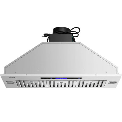 Insert Range Hood, 900CFM 4-Speed, 36 Inch Stainless Steel Built-in Kitchen Vent with Touch & Remote Control LED Lights Baffle Filters, Ducted/Ductless Convertible, ETL Listed