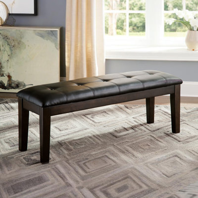 Bartons Bluff Faux Leather Upholstered Bench