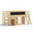 Twin Size Low Loft Bed with Desk & Storage-2039130952