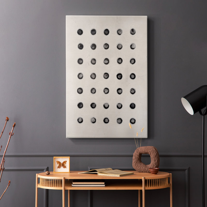 Pointillé texturé I -Galerie enveloppée Cavas, H 18 po x l 12 po