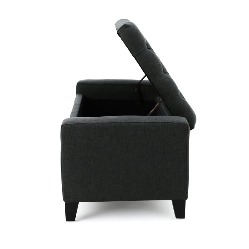 Dark Gray Storage - 20.50D X 51.00W 16.98H Holds Various Items Neatly Grey Fabric 49.77 In. Depth 20.15 Width 16.98 Height Perfect For Extra