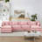 CloudHaven 130.7" U-Shaped Modular Sectional Sofa with 2 Movable Ottomans, 4-Seater Chenille Cloud Couch Set for Living Room, DIY Combination with High-Resiliency Memory Foam-1599235759
