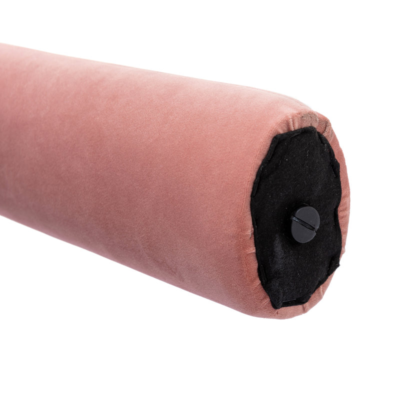 Chaise d'appoint en velours rose avec pieds élégants en éléphant et mousse courbée haute densité, structure de 2 pour le salon